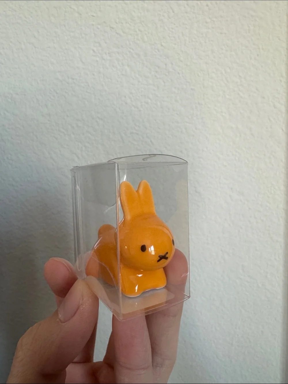 Miffy Japan Orange Ceramic Bunny Figurine for Small Pets Decor - 1pc